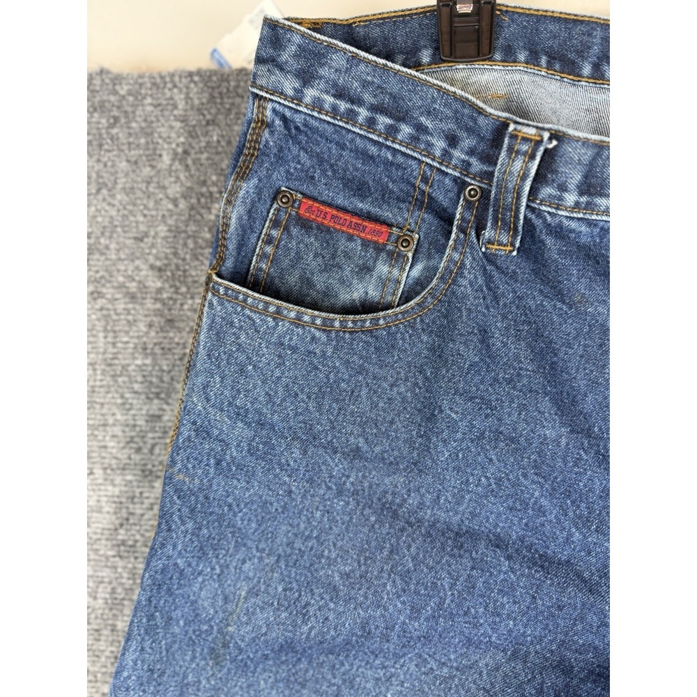 U.S. Polo Assn Vtg Y2K Carpenter Jeans Mens Size 36x32 Wide-leg Baggy skater - Picture 6 of 12